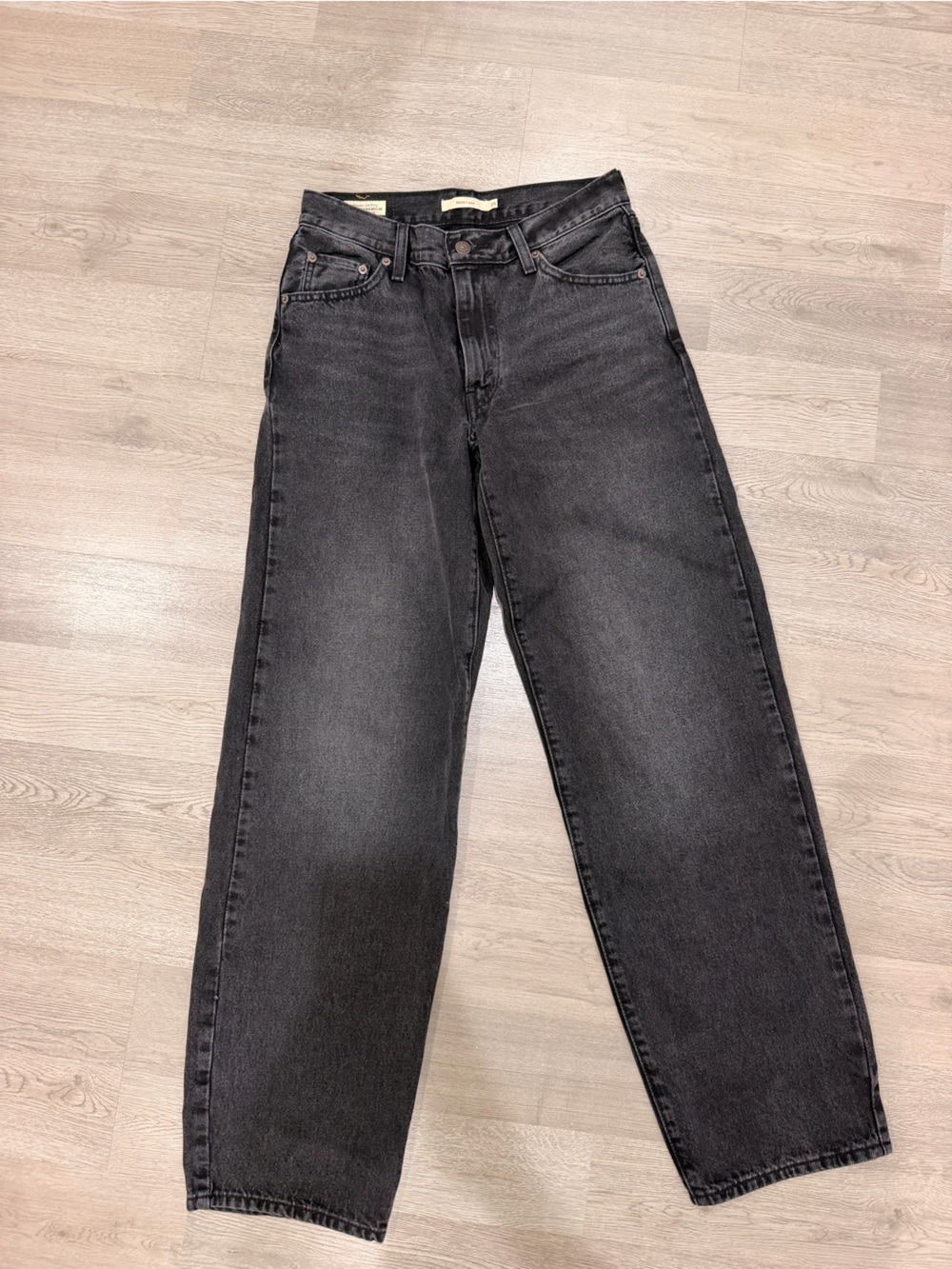 Levi's Black baggy dad jeans